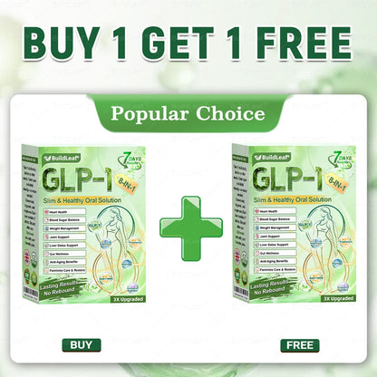 Official Store | BuildLeaf® GLP-1 8-in-1 Slim & Healthy Oral Solution (Once a day, results in 7 days), With 100 Billion CFU Active Probiotics ✅ Supports weight management, heart health, diabetes, gut & women’s health, while firming skin & boosting energy.