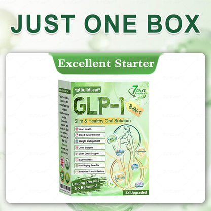 Official Store | BuildLeaf® GLP-1 8-in-1 Slim & Healthy Oral Solution (Once a day, results in 7 days), With 100 Billion CFU Active Probiotics ✅ Supports weight management, heart health, diabetes, gut & women’s health, while firming skin & boosting energy.